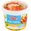 Коктейль из морепродуктов VICI Морской с креветками (имитация), в масле, 360г