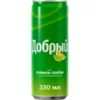 59283351-94cc-4a53-9d1d-0fda6eafdc4f НАПИТОК БЕЗАЛКОГОЛЬНЫЙ СИЛЬНОГАЗИРОВАННЫЙ АРОМАТИЗИРОВАННЫЙ СО ВКУСОМ «ЛИМОН-ЛАЙМ» ДОБРЫЙ, 0,33Л