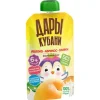 Пюре фруктовое из яблок и абрикосов со сливками, 90г