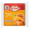 СЫР ПЛАВЛЕНЫЙ PRESIDENT ЧЕДДЕР 40%, БЕЗ ЗМЖ, 150Г