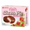 4607176441086 ПЕЧЕНЬЕ ГЛАЗИРОВАННОЕ LOTTE CHOCO PIE СО ВКУСОМ КЛУБНИКИ, 336Г