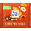 ШОКОЛАД RITTER SPORT С ЦЕЛЬНЫМ ЛЕСНЫМ ОРЕХОМ И КУКУРУЗНЫМИ ХЛОПЬЯМИ, 250Г