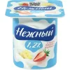 ПРОДУКТ ЙОГУРТНЫЙ ERMANN НЕЖНЫЙ С СОКОМ БАНАНА И КЛУБНИКИ 1,2%, БЕЗ ЗМЖ, 100Г