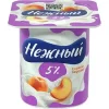 ПРОДУКТ ЙОГУРТНЫЙ НЕЖНЫЙ СЛИВОЧНЫЙ С СОКОМ ПЕРСИКА 5%, БЕЗ ЗМЖ, 100Г