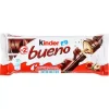 ВАФЛИ KINDER BUENO ПОКРЫТЫЕ МОЛОЧНЫМ ШОКОЛАДОМ C МОЛОЧНО-ОРЕХОВОЙ НАЧИНКОЙ, 43Г