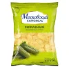 Чипсы картофельные МОСКОВСКИЙ КАРТОФЕЛЬ рифленые со вкусом маринованных огурцов, 120г