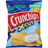 4607048837221 ЧИПСЫ КАРТОФЕЛЬНЫЕ LORENZ CRUNCHIPS X-CUT, РИФЛЕНЫЕ СО ВКУСОМ СМЕТАНЫ И СПЕЦИЙ, 130Г