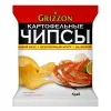 ЧИПСЫ КАРТОФЕЛЬНЫЕ GRIZZON СО ВКУСОМ КРАБА, 80Г