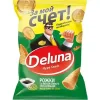 ЧИПСЫ КУКУРУЗНЫЕ DELUNA РОЖКИ, СО ВКУСОМ СОЕВОГО СОУСА И ВАСАБИ, 85Г