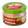 Икра сельди МЕРИДИАН Икорка, с красной рыбкой, 160г