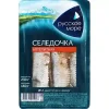 Сельдь Тихоокеанская слабосоленая РУССКОЕ МОРЕ Селедочка аппетитная, филе в масле, 230г