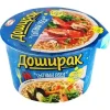 ЛАПША ДОШИРАК СЫТНЫЙ ОБЕД СО ВКУСОМ МОРЕПРОДУКТОВ, 110Г