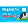 4606419022471 МАСЛО СЛИВОЧНОЕ ЭКОМИЛК 82,5% ВЫСШИЙ СОРТ, 180Г